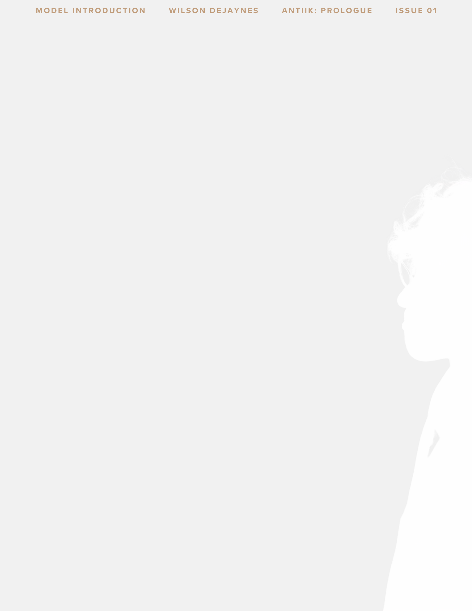 ANTIIK DIGITAL I01: Prologue